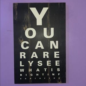 Eye test Wall Decor